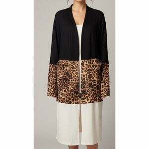 Leopard Print Women's Cardigan